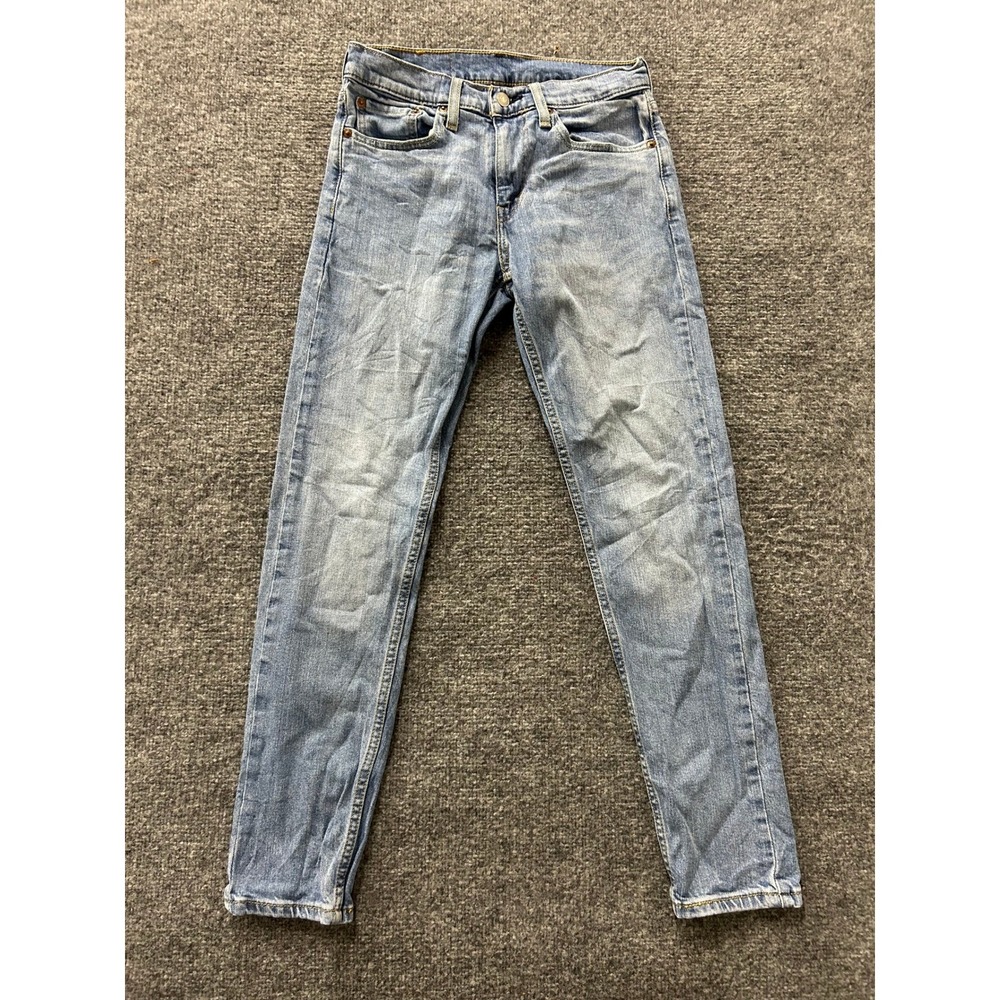Levi's Jeans Mens 28x30 Light Wash 512 Slim Taper Lyocell Blue Stretch Denim